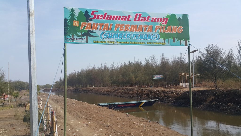 Pantai Permata, salah satu destinasi wisata di Kota Probolinggo yang dikelola oleh Pokdarwis