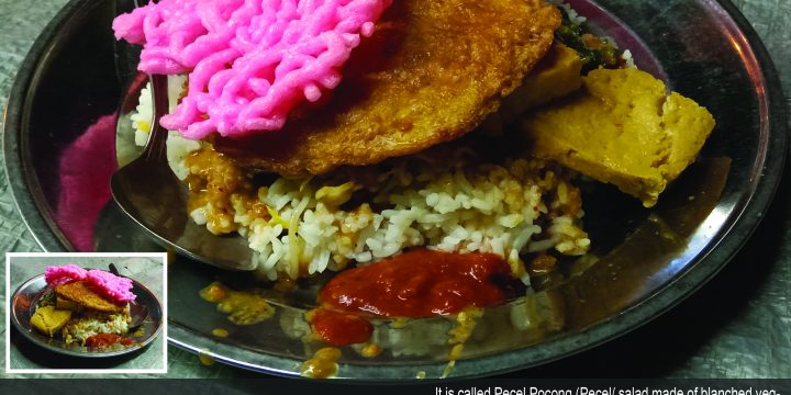Nasi pecel pocong